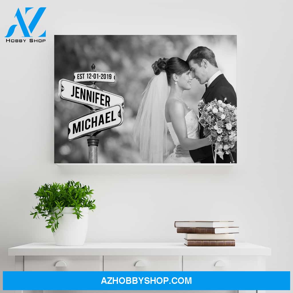 Custom Image Street Sign Premium Canvas