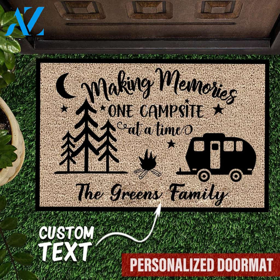 Custom Making Memories Camping Doormat | Welcome Mat | House Warming Gift