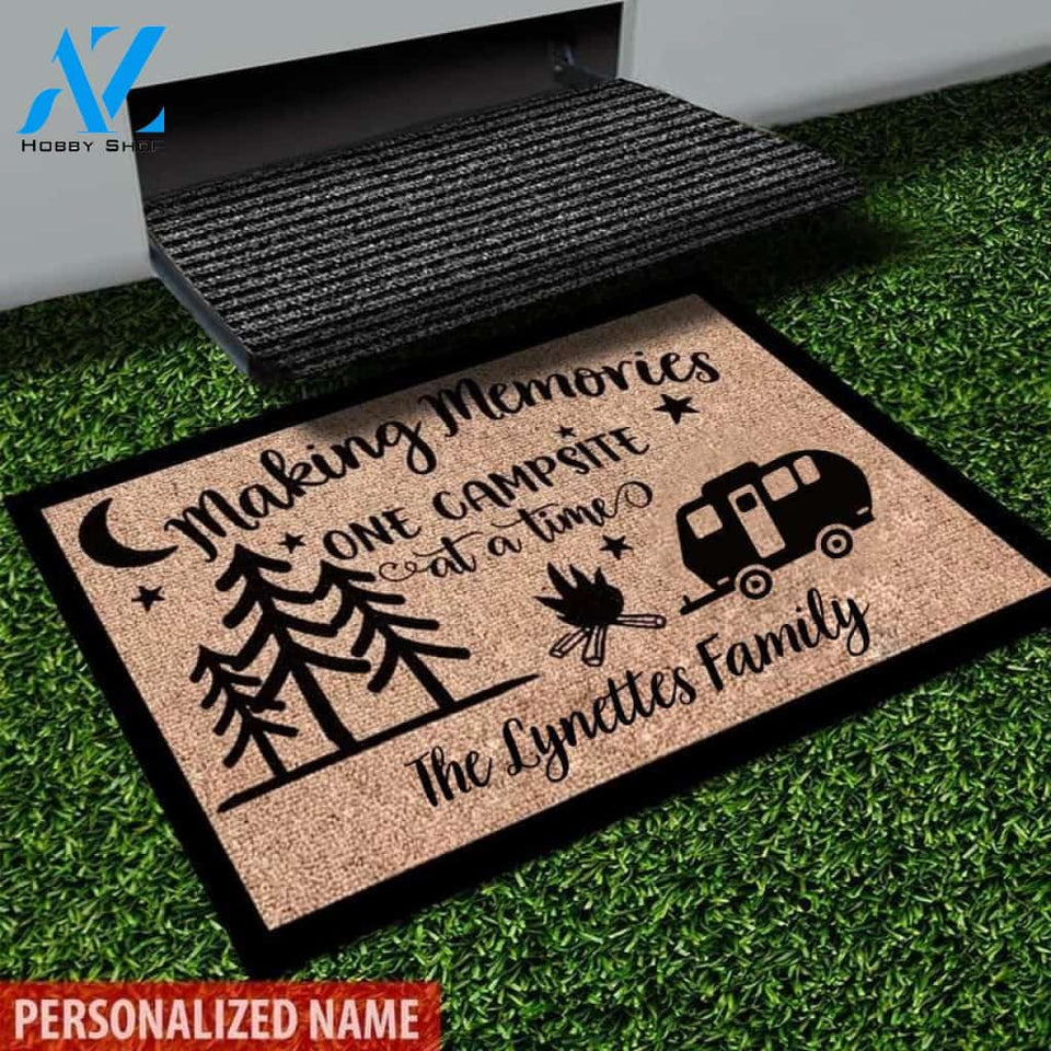 Custom Making Memories Camping Doormat | Welcome Mat | House Warming Gift