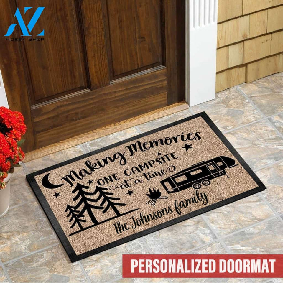 Custom Making Memories Camping Doormat | Welcome Mat | House Warming Gift