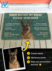 Custom name and photo funny doormat