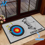 Custom Name Archery Arrow & Target Doormat | Welcome Mat | House Warming Gift