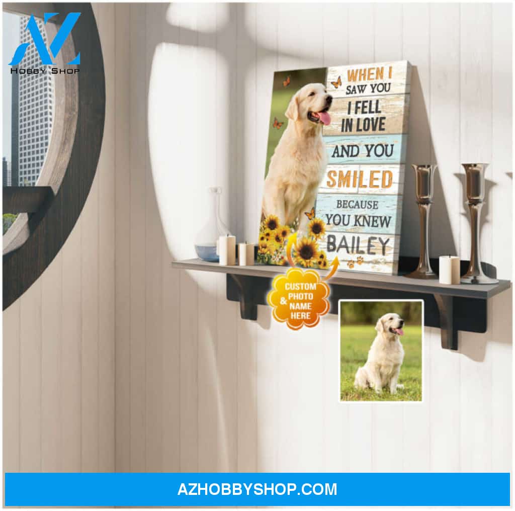 Ohcanvas Custom Name Photo When I Saw You Canvas Wall Art Decor