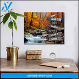 Custom Name Sign In The Autumn Forest Family Wall Decor Canvas