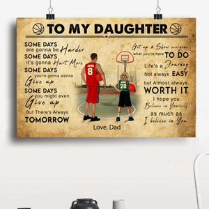 Custom Personalized Basketball Poster, Canvas with custom Name, Number, Appearance & Landscape, Vintage Style, Gifts To Son NTB0218B01DP