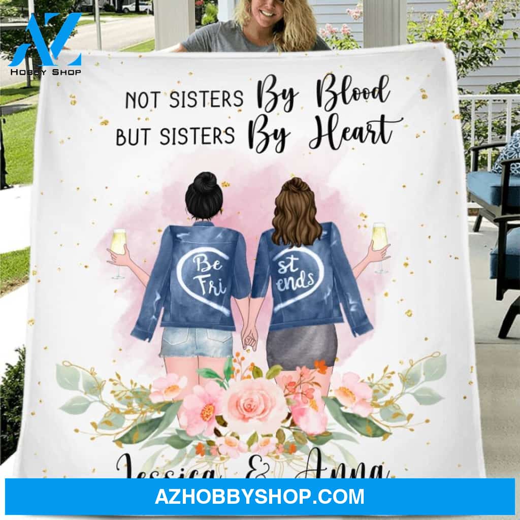 Custom Personalized Best Friends Single Fleece Blanket/ Quilt - Gift Idea For Best Friends - We Are More Than Friends We Are Like A Really Small Gang