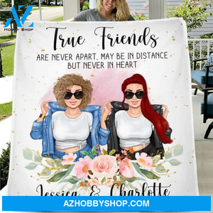 Custom Personalized Bestie Single Layer Fleece/ Quilt - Gift For Best Friends - Besties Forever