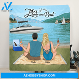 Custom Personalized Boating Quilt Blanket - Best Gift For Couple - Life's Better With Boat - 33LE0B