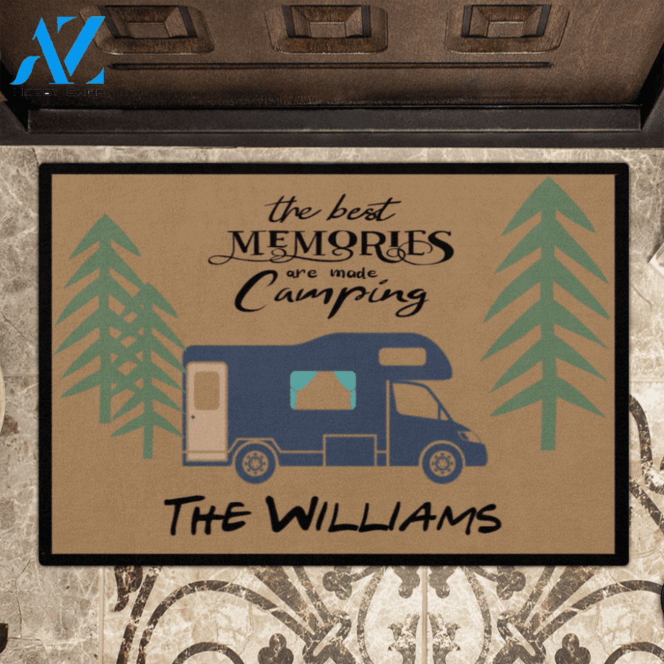 Custom Personalized Camping Doormat - Best Gift for Camping Lovers - The best memories are made camping - OFAWC7