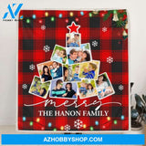 Custom Personalized Christmas Family Tree Blanket - Best Gift For The Whole Family