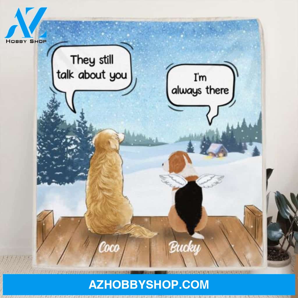 Custom Personalized Dog Horse Quilt/ Fleece Blanket - Upto 5 Pets - They Still Talk About You