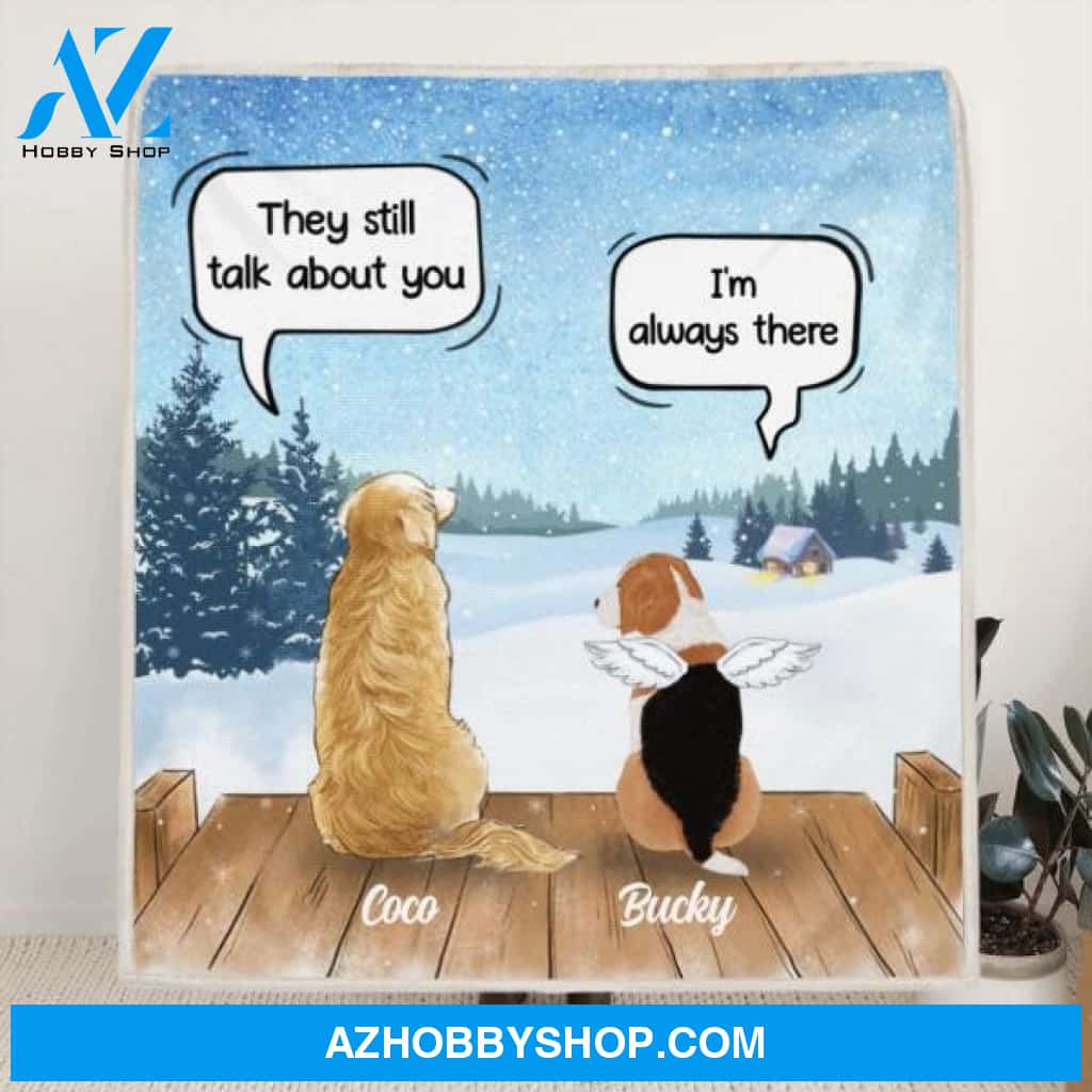 Custom Personalized Dog Horse Quilt/ Fleece Blanket - Upto 5 Pets - They Still Talk About You