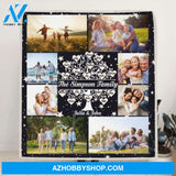 Custom Personalized Family Tree Quilt/ Fleece Blanket - Best Gift For The Whole Family - The Simpson Family