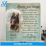 Custom Personalized Remembrance Quilt/ Fleece Blanket - Memorial Gifts - Missing You Always - GTWDM6