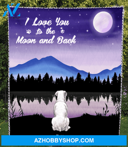 Custom Pet Blanket - Personalized Gifts For Dog And Cat Lovers - 1 PET - Moonlight Quilt Blanket