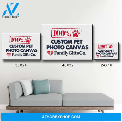 Custom Pet Photo Premium Canvas