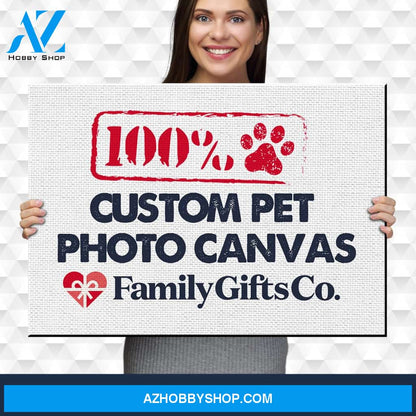 Custom Pet Photo Premium Canvas