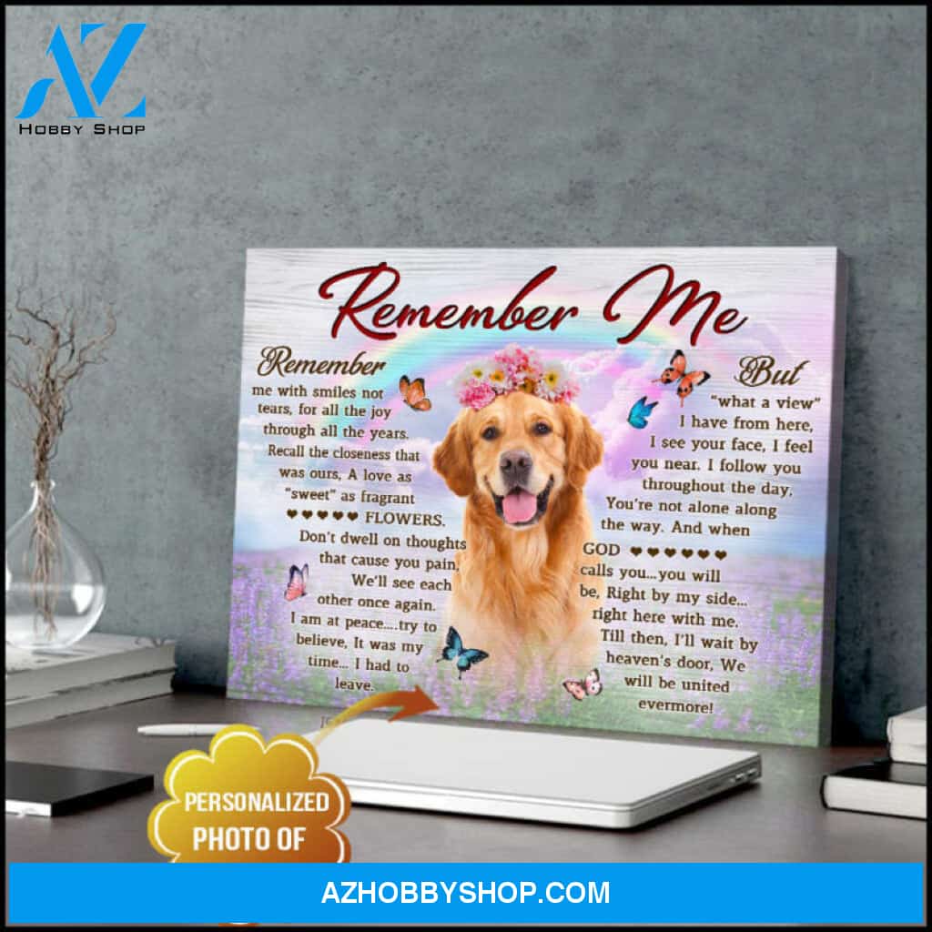Ohcanvas Custom Pet Photo Remember Me Canvas Wall Art Decor
