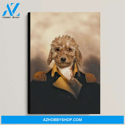 Custom Pet Portrait, George Washington Canvas Prints