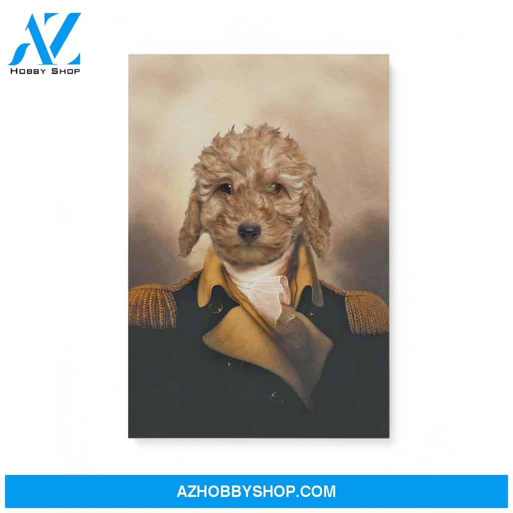 Custom Pet Portrait, George Washington Canvas Prints