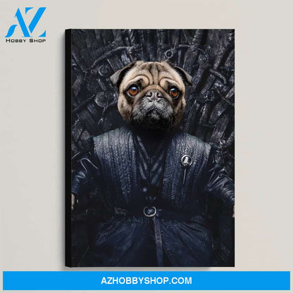 Custom Pet Portrait, Hand of The Queen Canvas Prints