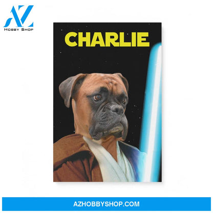 Custom Pet Portrait, The Energy Sword Canvas Prints