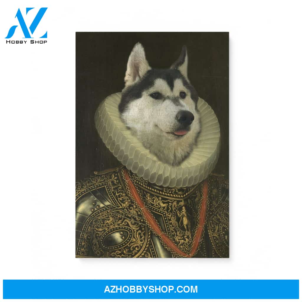 Custom Pet Portrait, The King 2 Canvas Prints