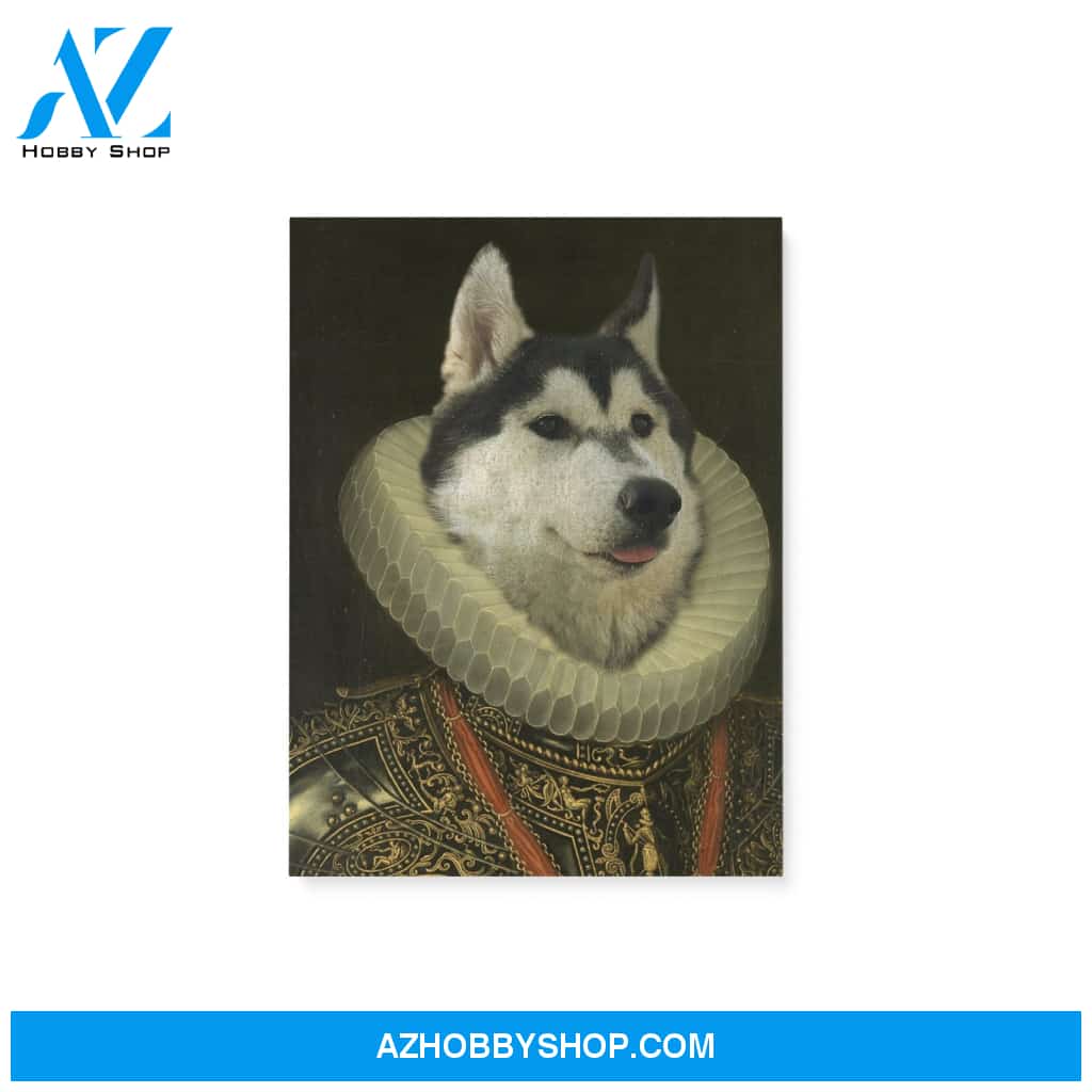 Custom Pet Portrait, The King 2 Canvas Prints