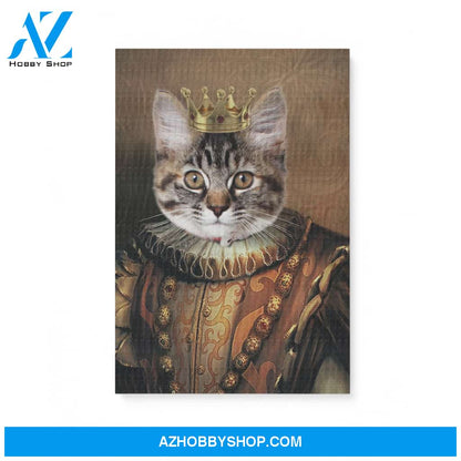 Custom Pet Portrait, The King Canvas Prints
