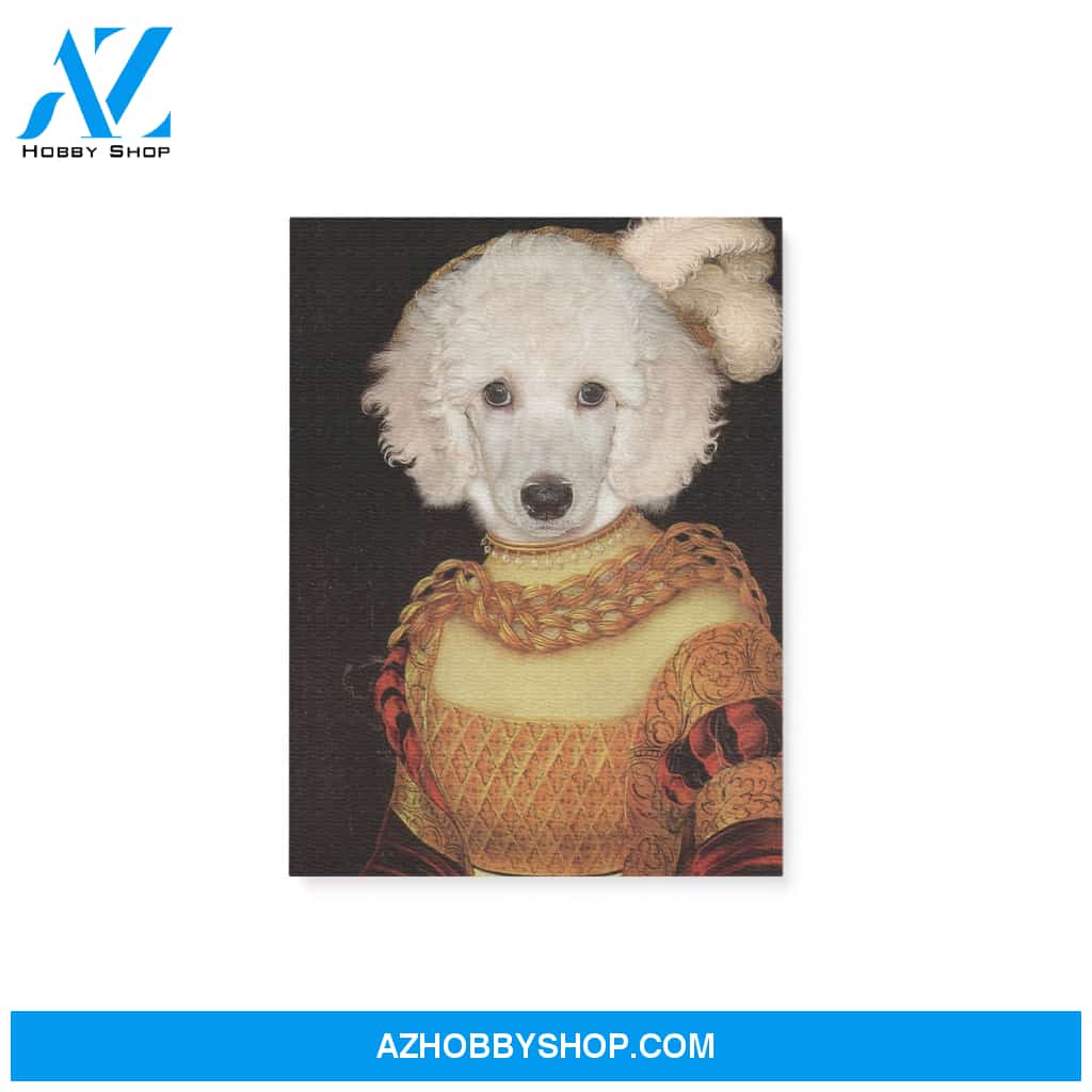 Custom Pet Portrait, The Lady Female Pet Canvas Prints