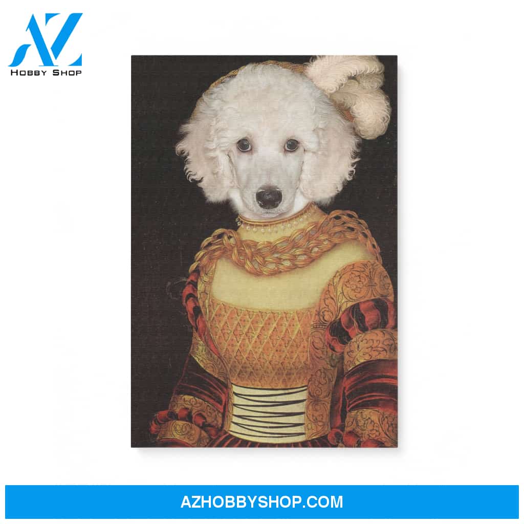 Custom Pet Portrait, The Lady Female Pet Canvas Prints