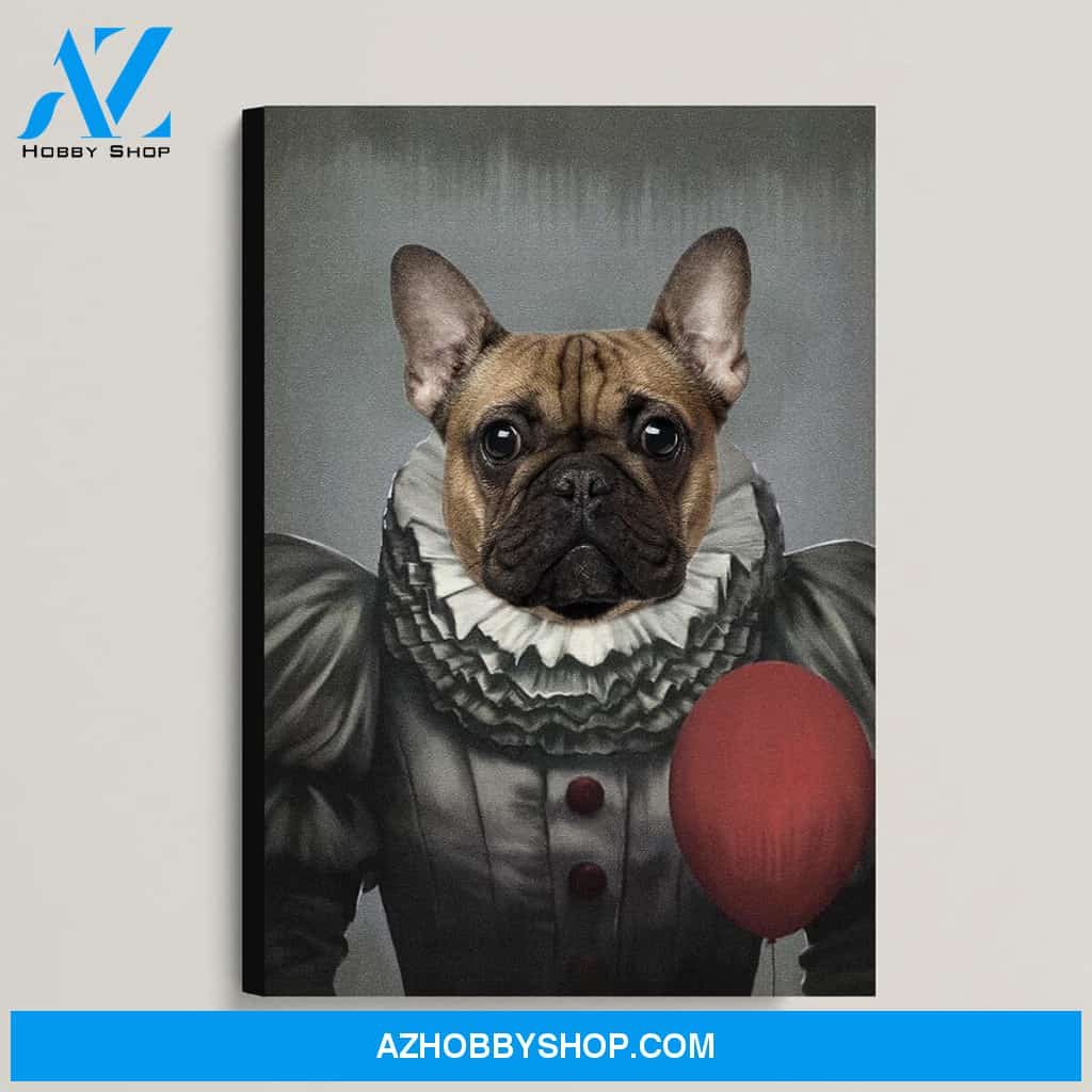 Custom Pet Portrait, The Pennywise Canvas Prints
