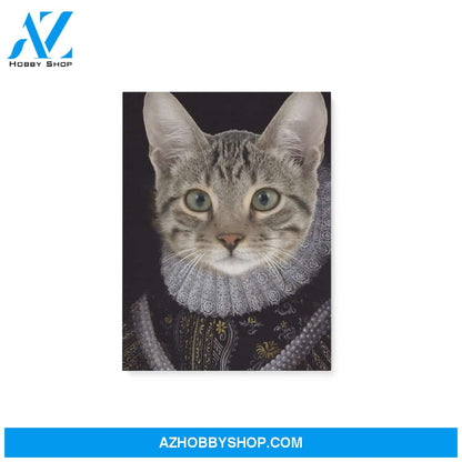 Custom Pet Portrait, The Princess Female Pet Canvas Prints