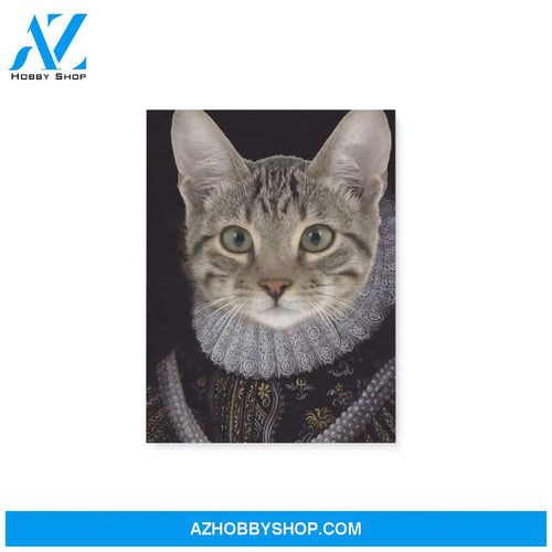 Custom Pet Portrait, The Princess Female Pet Canvas Prints