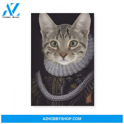 Custom Pet Portrait, The Princess Female Pet Canvas Prints