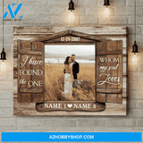 Custom Photo Canvas, Personalized Wedding Anniversary Gifts, Window I have found the one Ohcanvas