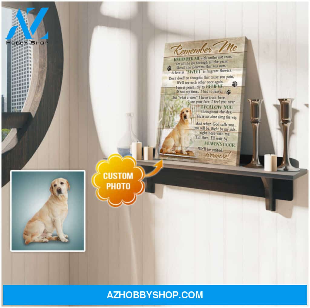 Ohcanvas Custom Photo Dog Remember me Wall Art Canvas Decor