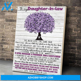 Custom Printing To My Daughter-In-Law Canvas Print Wall Art - Matte Canvas