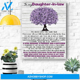 Custom Printing To My Daughter-In-Law Canvas Print Wall Art - Matte Canvas