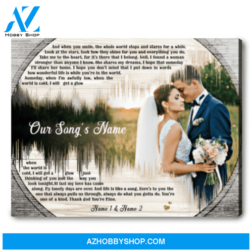 Custom Song Lyrics Gift Song Lyrics Wall Decor Personalized Anniversary Gifts For Couples