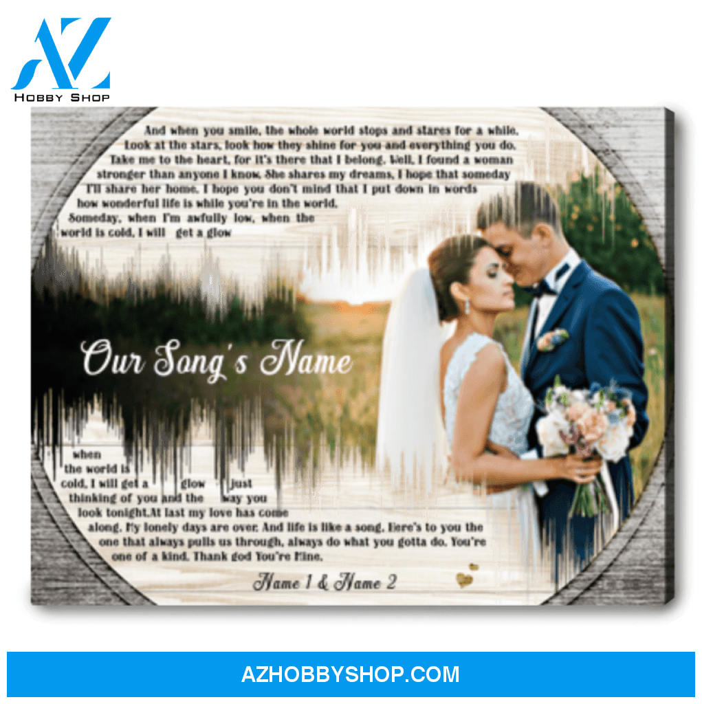 Custom Song Lyrics Gift Song Lyrics Wall Decor Personalized Anniversary Gifts For Couples