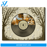 Custom Song Lyrics on Canvas Wall Art His and Hers Wedding Anniversary Gift Personalized Music First Dance Song Ohcanvas