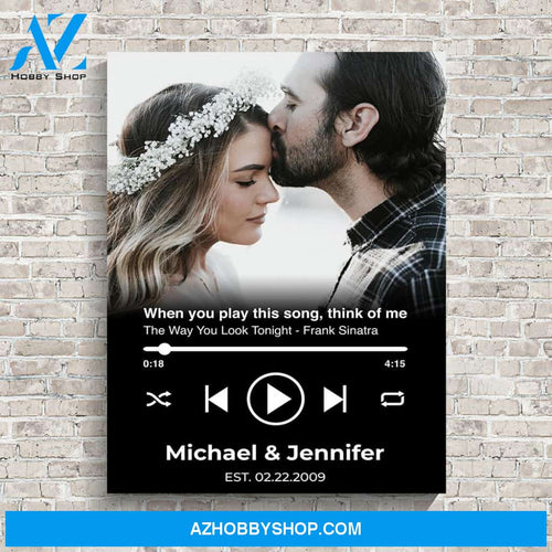 Custom Song Names Premium Canvas Black