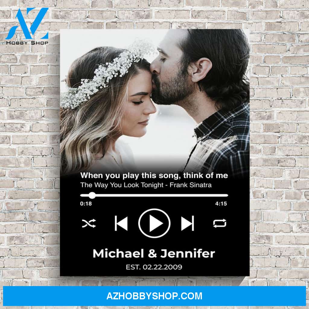 Custom Song Names Premium Canvas Black