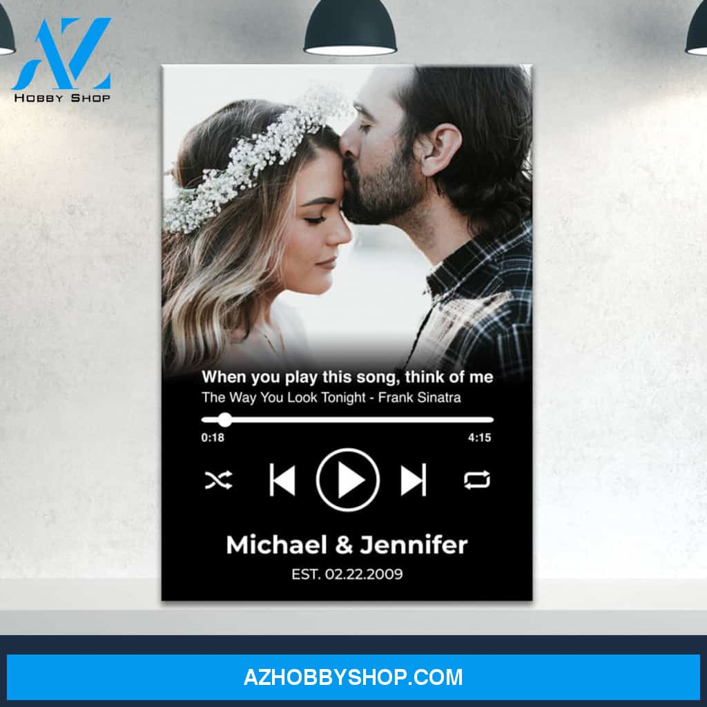 Custom Song Names Premium Canvas Black