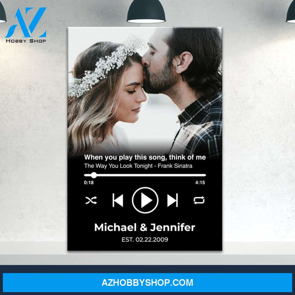 Custom Song Names Premium Canvas Black