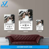 Custom Song Names Premium Canvas White