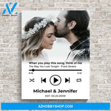 Custom Song Names Premium Canvas White
