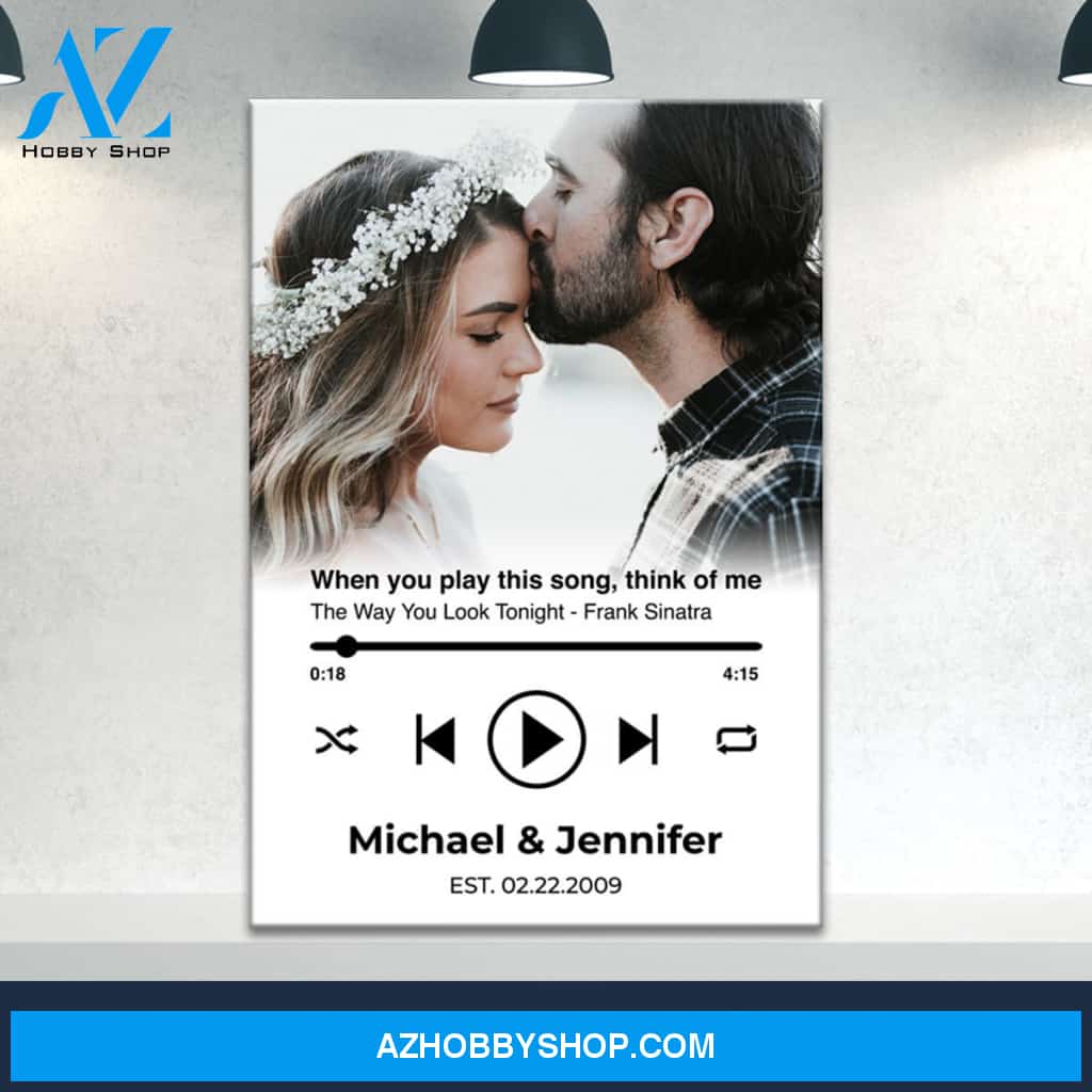 Custom Song Names Premium Canvas White