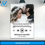 Custom Song Names Premium Canvas White